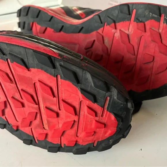 Salomon Men's Black and Red sense ride 4 Trail Shoes - Picture 5 of 7